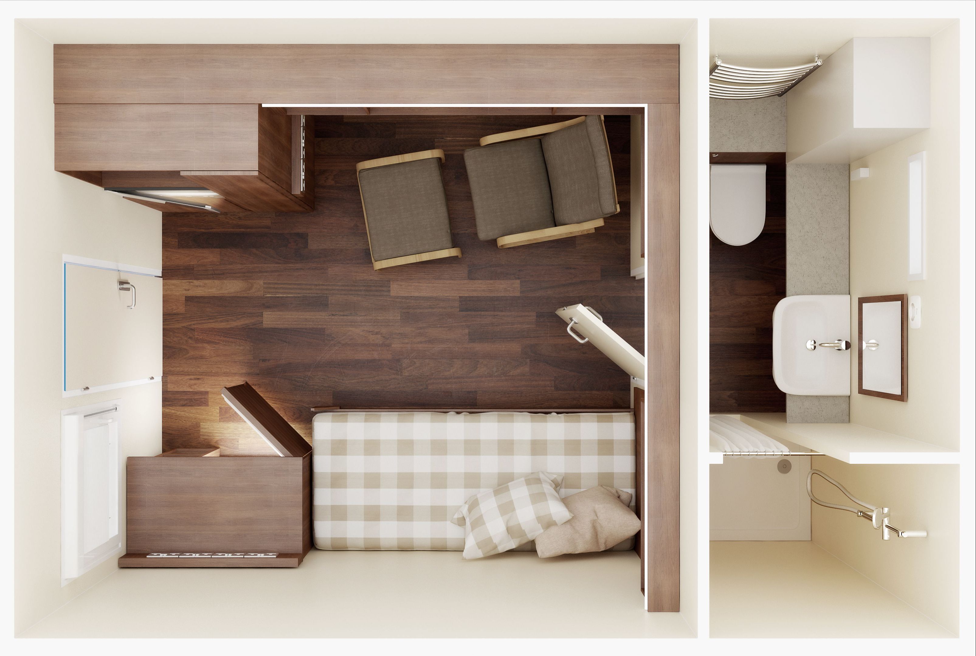 Bunkabin Bespoke Sleeper Unit Floor Plan