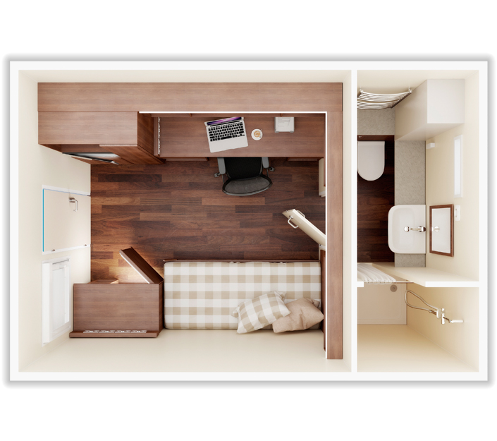 Bunkabin Bespoke Sleeper Unit Floor Plan